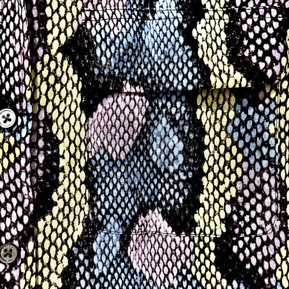ÉQUIPEMENT silk shirt snake pattern size small. - Picture 3 of 6